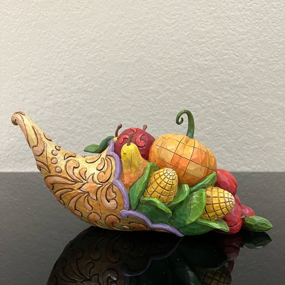Jim Shore Heartwood Creek HORN OF PLENTY Harvest Cornucopia Figurine - Picture 4 of 11